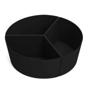 Black Slow Cooker Silicone Liner Silicone Divider Pad for Crockpot 6QT