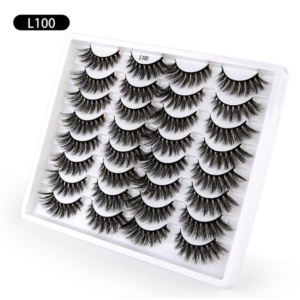 16pairs /Box Natural Long False Eyelashes Fluffy 3D Mink Lashes