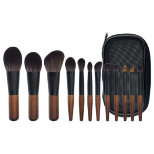 12-in-1 Mini Cosmetic Brush Short Handle Powder Brush Set Facial Makeup Tool
