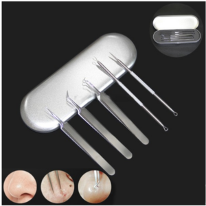 5 PCS / Set Best Blackhead Extractor Tool Acne Needle Pimple Tweezers