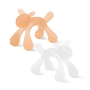 Baby silicone teether stick toddler comfort toy