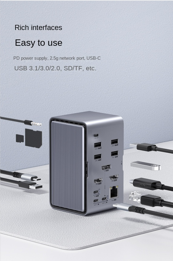 HAGiBiS desktop pickup docking station M.2 hard disk box type-c docking station U100 Lite