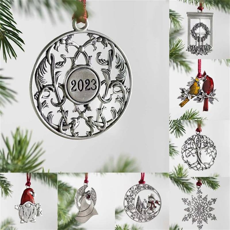 Solid Pewter Christmas Tree Ornament
