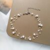 new fashion jewelry multilayer freshwater Pearl Necklace light luxury design women’s Necklace