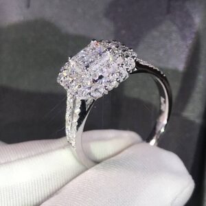 Classic women’s micro-set zircon wedding ring wish explosive hand jewelry wholesale direct sale