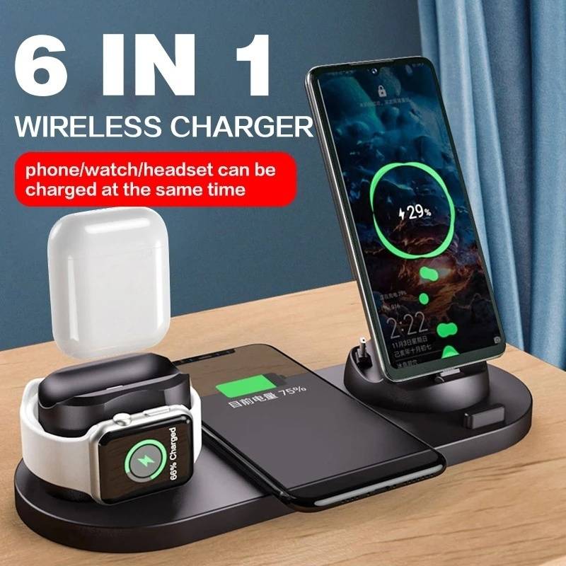 Zenez Wireless Charger 6 in 1 for Apple IPhone SG local stock