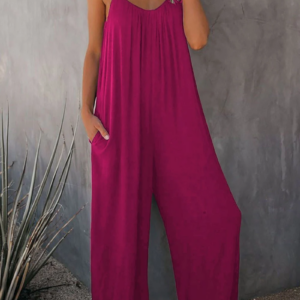 Elegant Pocketed Jumpsuit for Effortless Style and Comfort