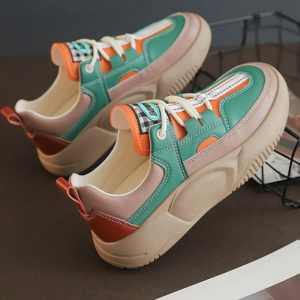 Women’s Colorblock Thick Sole Walking Shoes