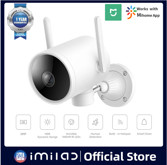 IMILAB EC3 Außenüberwachungskamera 3MP Wifi Kamera IP 2K Mihome APP