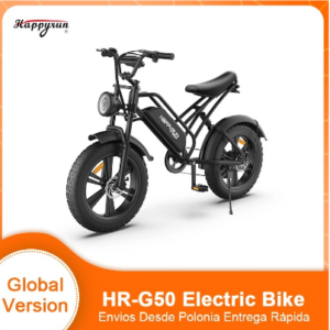 Happyrun HR-G50 Electric Bike 750W E-Bicycle 48V 18AH 70NM IPX5 Lithium Battery LED 20Inch Adult Riding Outdoor Assist Ebike