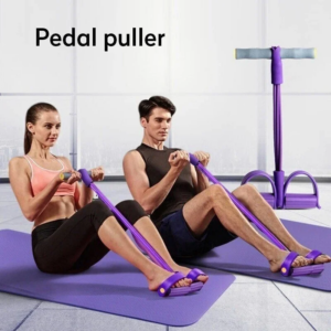 4-Tube Pedal Ankle Puller: Get Fit with 32 Resistance Bands