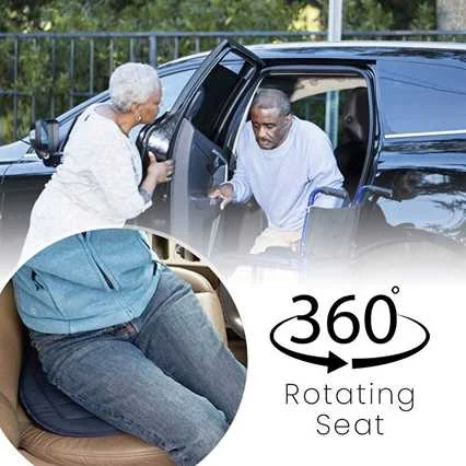 Rotatable Seat Cushion for 360 Comfort and Convenience