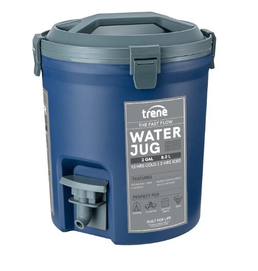 8L Trene Water Jug: Essential Camping Gear | All-Season Availability