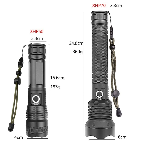 LAST DAY SALE 50% OFF - LED Rechargeable Tactical Laser Flashlight 90000 High Lumens