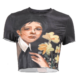 European and American Printed Women’s Slim Fit T-Shirt