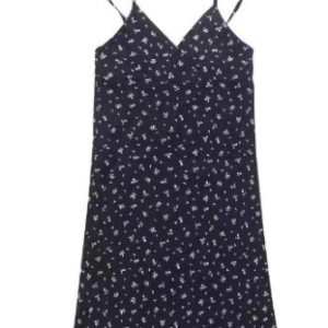 Floral V-Neck Suspender Dress: Retro Print, Summer 2023 Fashion