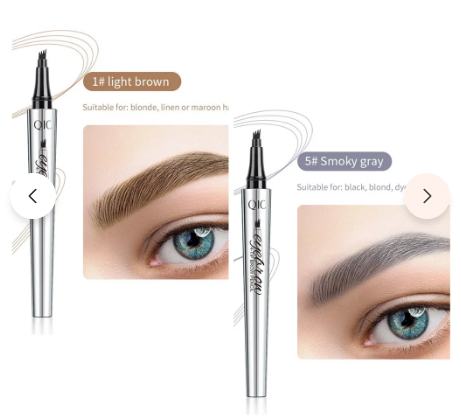 3D Waterproof Microblading Eyebrow Pen 4 Fork Tip Tattoo Pencil (2 pcs) good