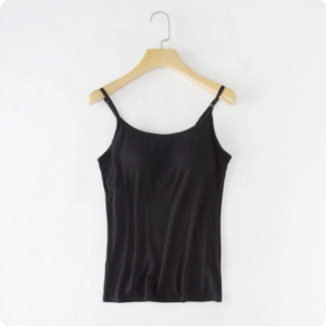 75% Off Blue Tank Top with Built-In Bra, Last Chance