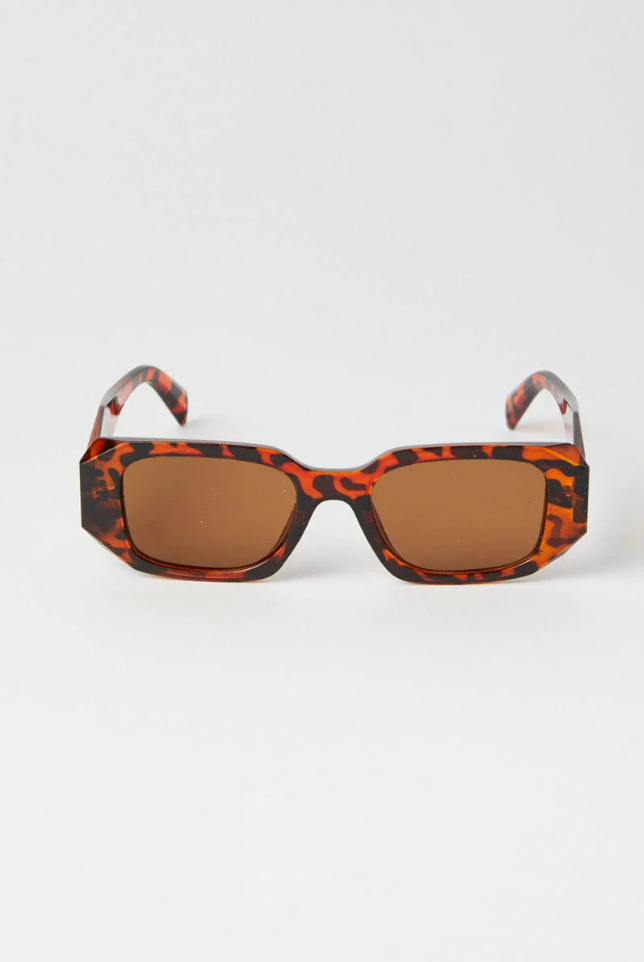 Brown Animal Print Fashion Sunglasses