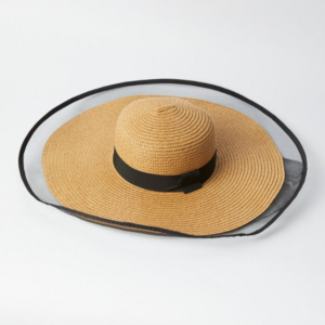 Online Exclusive Beige Wide Brim Straw Hat