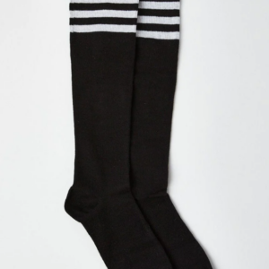 Black Stripe Knee High Socks