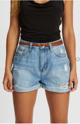 White Braid With Metal Tip Waist And Hip Belt