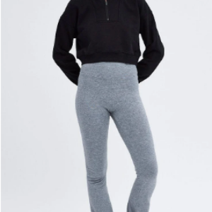 Long Sleeve Half Zip Black Crop Sweater