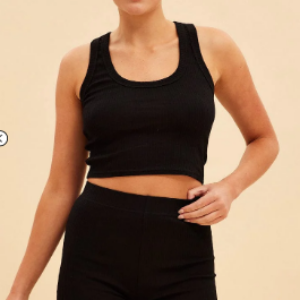 Bike Shorts in Black Prea Rib Design