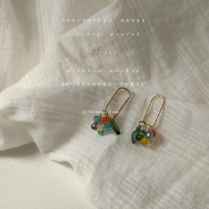 Dangle Earrings & Chandelier Vintage Color Crystals Bead For Women Wedding Gift Handmade Creative Design Jewelry Wholesale Geometric Accesso