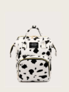 Cow Print Diaper Bag, Trendy Top Handle Backpack, Large Capacity Outdoor Mummy Bag
