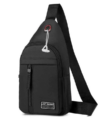 Small Sling Bag with Earphone Hole for Men.
