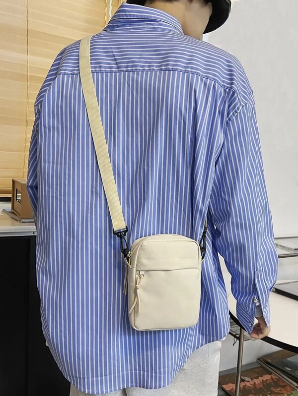 Compact Square Bag for Men with Minimalist Design