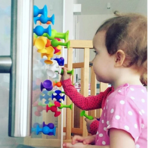 16PCS Set Pop Little Suckers Assembled Sucker Suction Cup Educational Building Block Toy Girl Or Boy Kids Fun Game