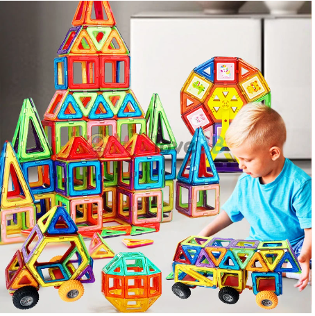 Large Magnetic Building Blocks for Kids: Fun Designer Constructor Set