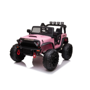 JEEP Double Drive Children Ride- on Car With 40W 2 12V9AH 1 Battery,Parent Remote Control ,Electron assisted steering wheel， Foot Pedal ，Led lights,mu