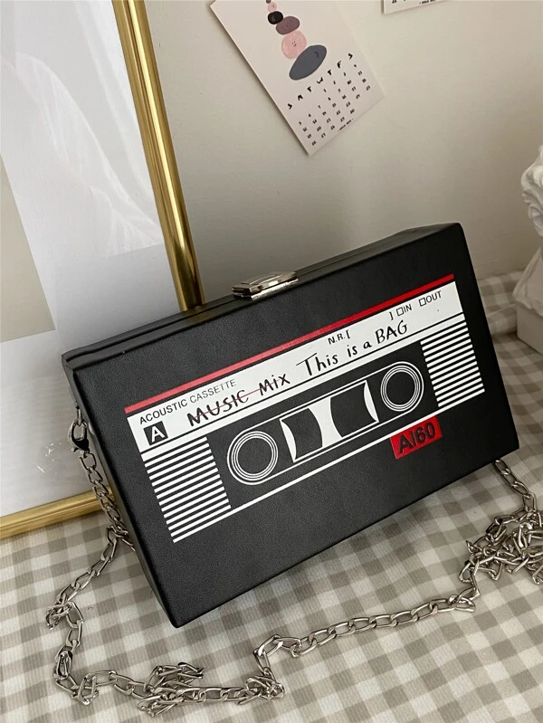Mini Tape Design Chain Box Bag