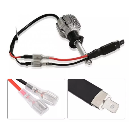 10X LED H1 Replacement Single Converter Wiring Connector Cable Conversion Lines Adapter Holder HID Headlight Bulb Accessories