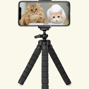 1pc Flexible Tripod Stand Design Phone Holder