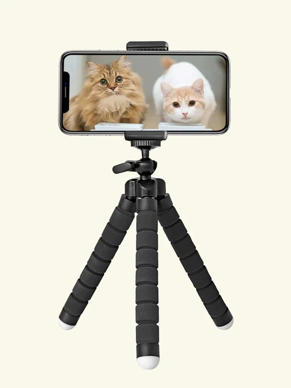 1pc Flexible Tripod Stand Design Phone Holder