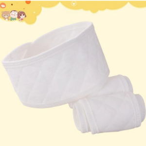 Soft White Cotton Belly Belt for Newborn Umbilical Cord Care