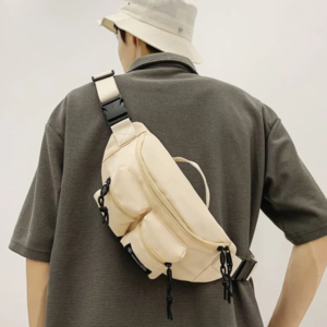 Men’s Letter Patch Waist Bag
