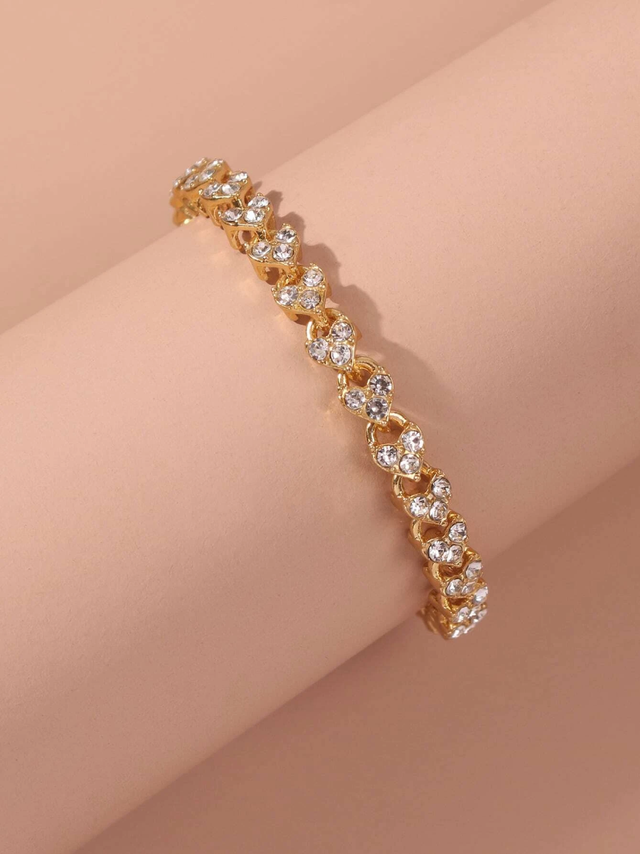 Luxury Rhinestone Flashing Bracelet for Women - Fashionable Jewelry