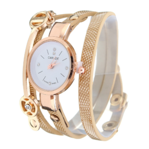 NO.1 Dress Quartz Watch: Fashion PU Leather Strap with Crystal Dial