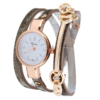 No.2 PU Leather Strap Crystal Dial Ladies Quartz Watch
