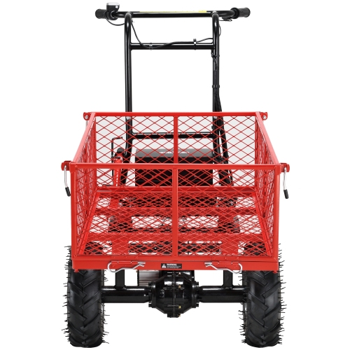RedRock Wheelbarrow Utility Cart Electric Powered Cart 48V28Ah,500W ,Capacity 500lbs (230kg) ,Material Hauler ,1000lbs Towing
