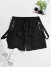 Tape Waist Shorts: Functional Pockets, Drawstring Closure for Men
