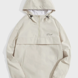 Hooded Jacket for Men with Cool Letter Graphics