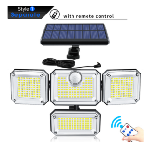 Waterproof Outdoor Solar Flood Security Lights with Motion Sensor