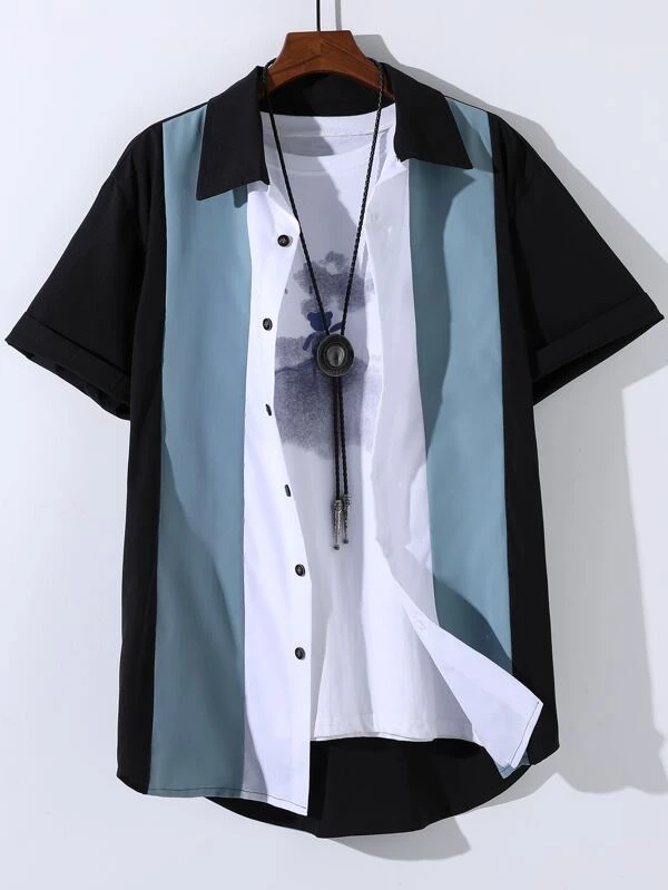 Colorful Men's Shirt, No Tee Required