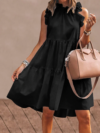 Sleeveless Midi Dresses – Simplicity with Ruffles for Women